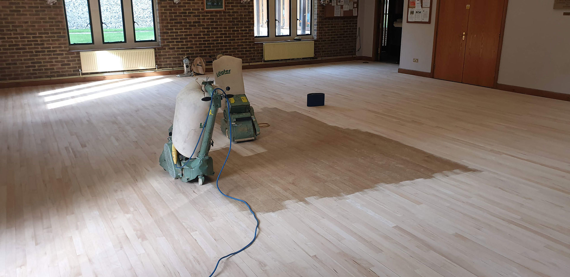 sanding floors